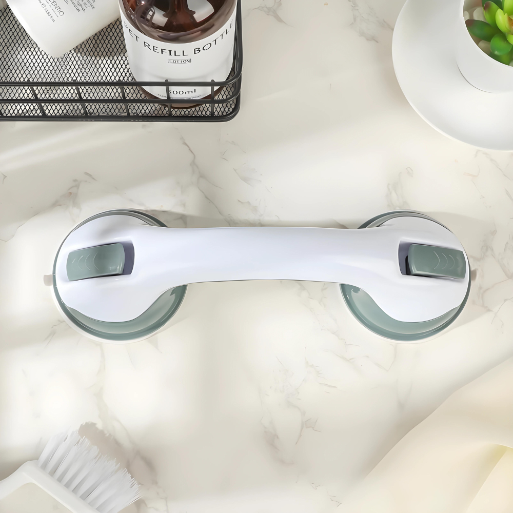 Bathroom Grab Bar with Suction Cups | Slip-Resistant, Easy Installation & Ideal for Seniors and Safety in the Shower
