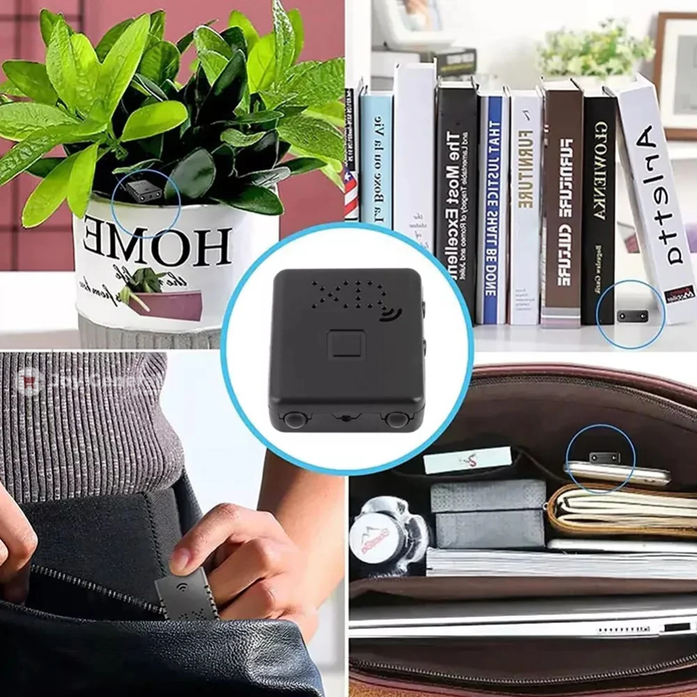 Mini Wireless Hidden Camera with Audio - Compact Spy Camera for Home Security & Nanny Monitoring
