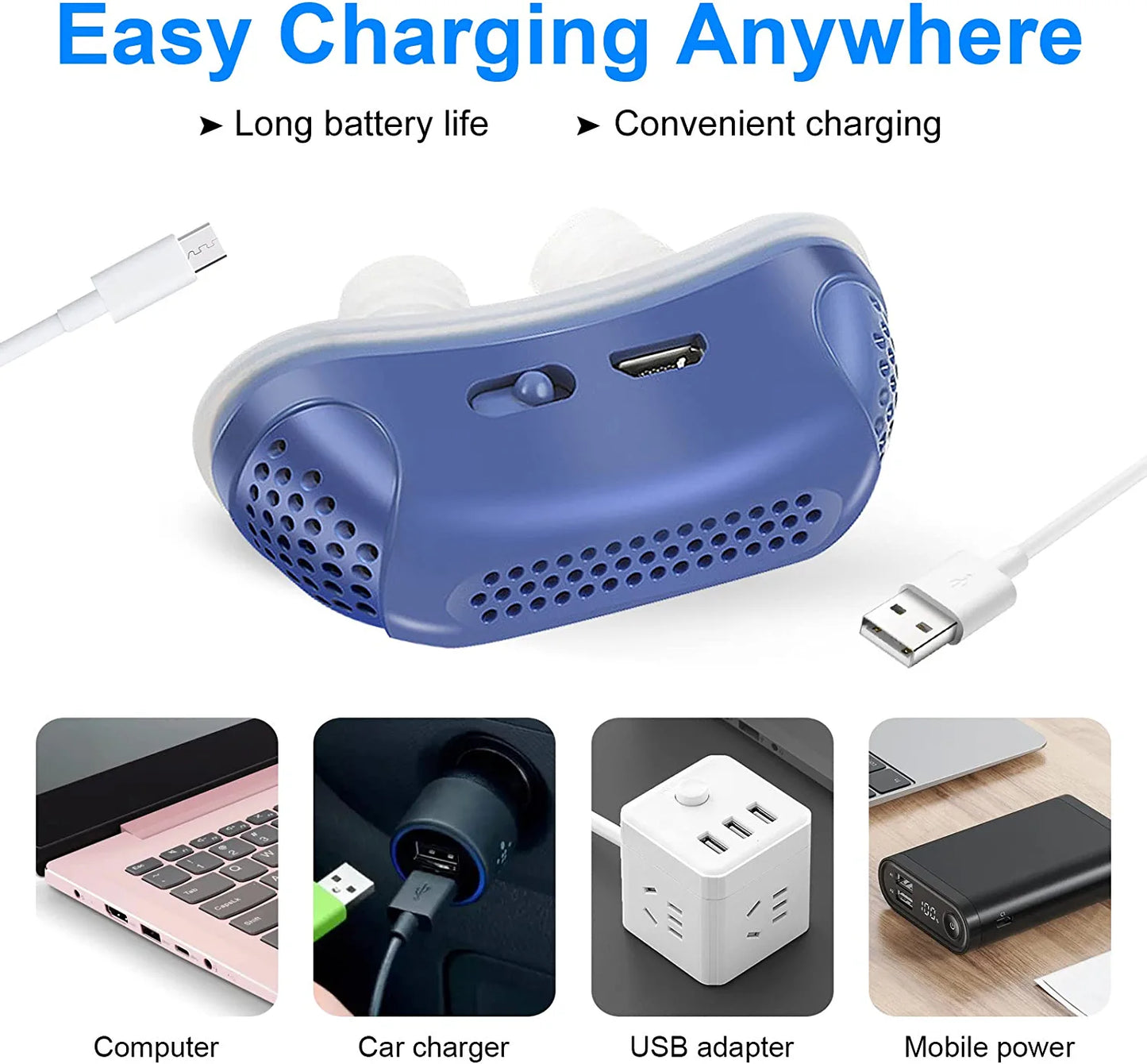 Micro CPAP Sleep Apnea Machine | Maskless, Portable & Quiet Solution for Travel and Anti-Snoring