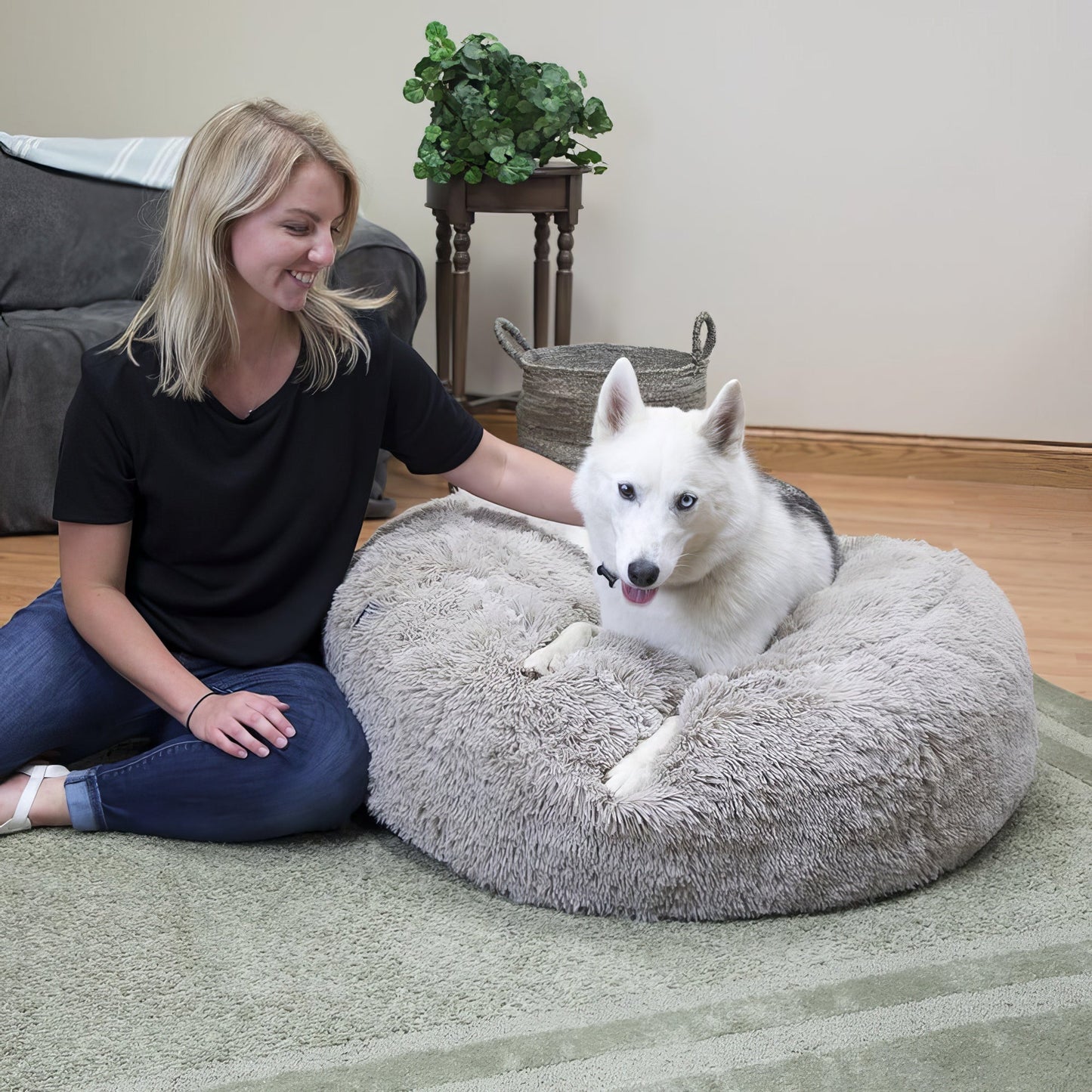 Calming Cloud Dog Bed - Orthopedic Pet Bed with Memory Foam for Comfortable Sleep & Joint Support for Dogs and Cats
