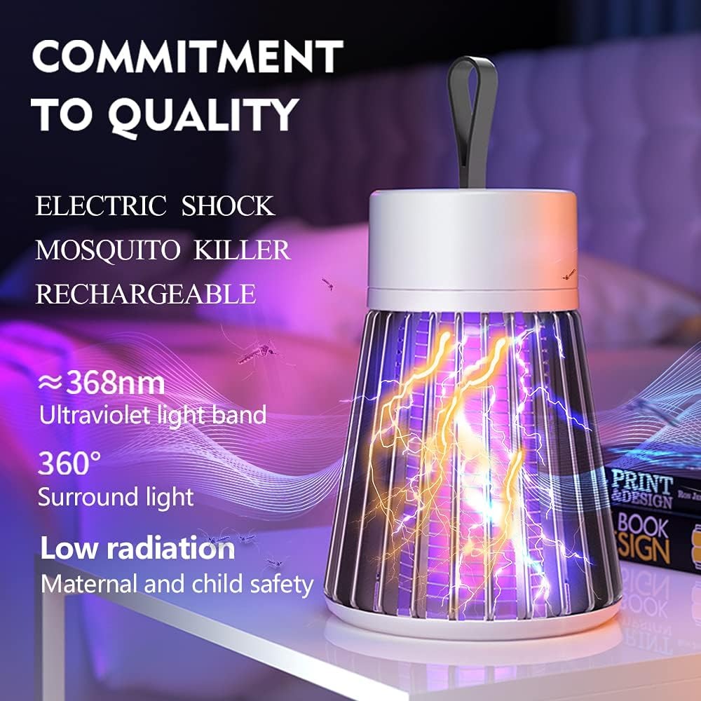 Rechargeable UV Mosquito Zapper | Portable, Chemical-Free & Silent Protection for Indoor & Outdoor Use
