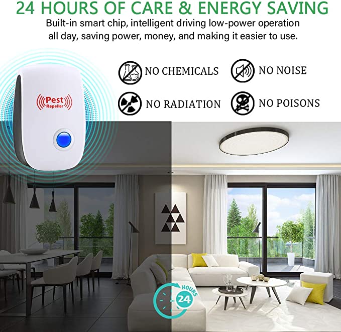 Ultrasonic Rat Repeller Device - Effective Pest Control for Rodents - Safe for Home & Garden Use, 48-Hour Results