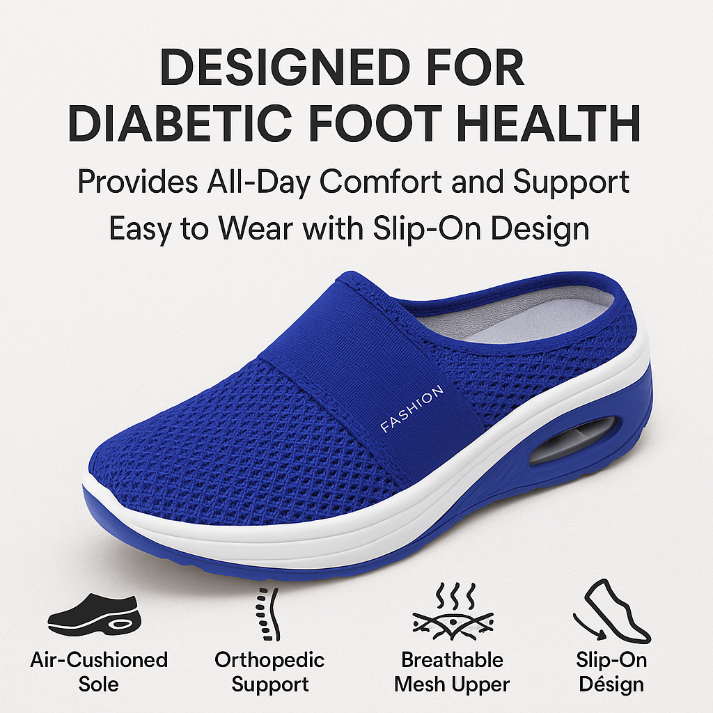 Orthopedic Slippers Shoes | Air-Cushion, Diabetic Orthopedic Support & Breathable Comfort Womens non slip clogs