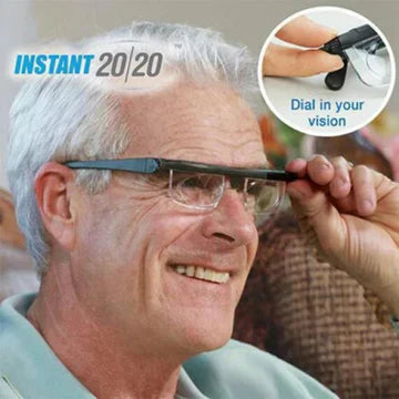 Adjustable Focus Glasses | Lightweight, Scratch-Resistant Lenses for Near and Far Sight Vision Correction