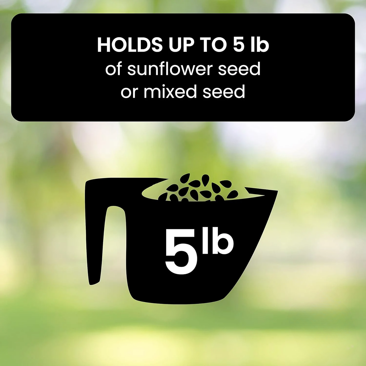 Squirrel Proof Bird Feeder | Weight-Activated Spinning Perch & Durable Metal Design for Backyard Birdwatching