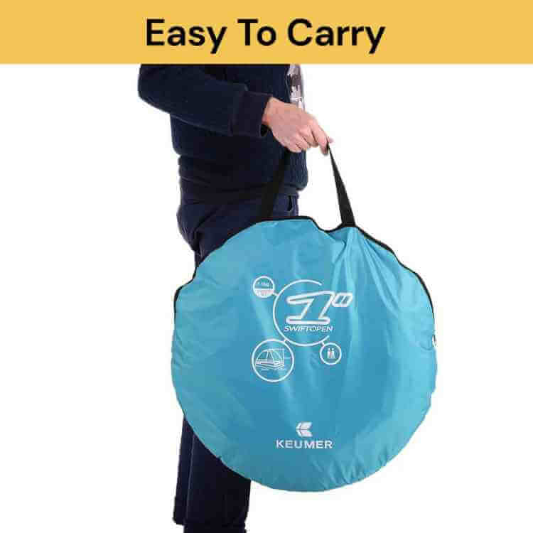 4-Person Family Pop-Up Beach Tent with UV Protection for Camping, Outdoor Activities & Festivals