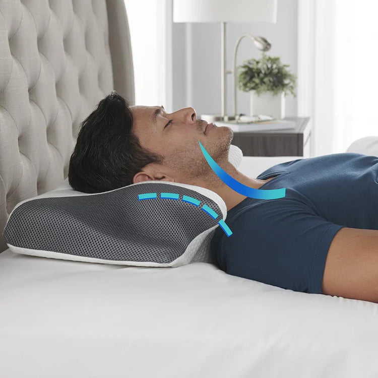 Anti-Snore Cervical Pillow | Ergonomic, High-Density Memory Foam for Back, Side & Belly Sleepers