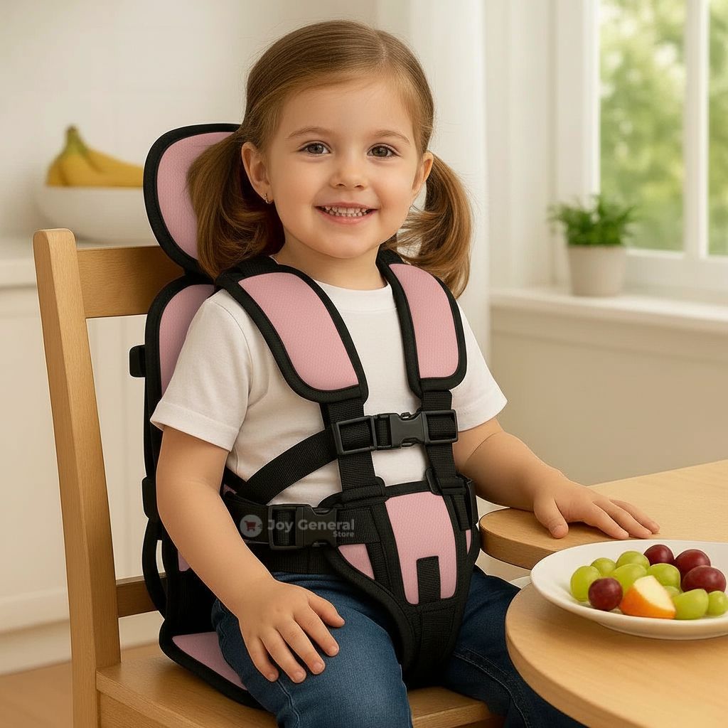 Kids Portable  Seat Safety Harness - Safe Foldable Booster Seat for Children's for Home, Restaurants & Travels
