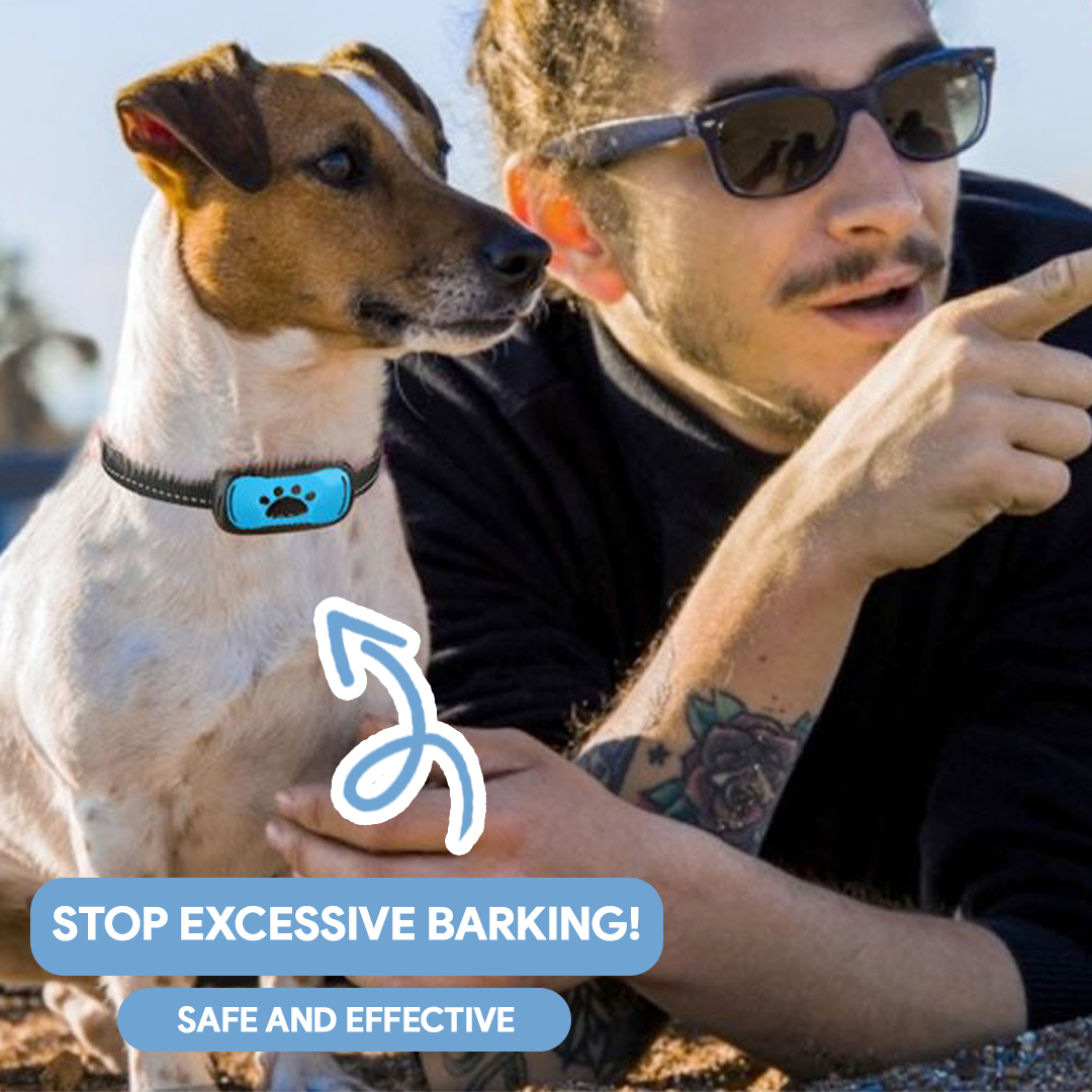 Anti-Bark Training Collar for Dogs - Adjustable Waterproof Device with Remote Control for Behavior Correction