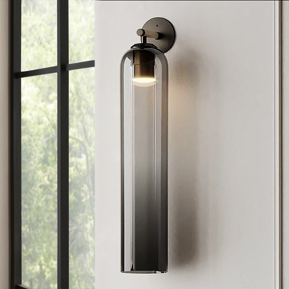 LED Art Glass Wall Sconce - Modern Decorative Light Fixture for Living Room & Hallway Lighting