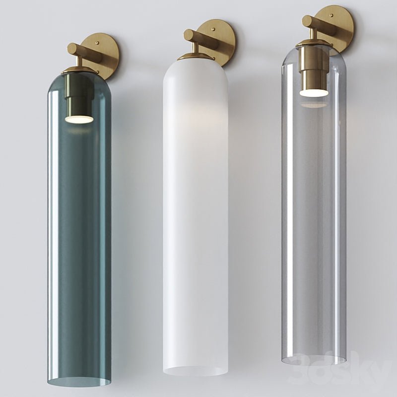 LED Art Glass Wall Sconce - Modern Decorative Light Fixture for Living Room & Hallway Lighting