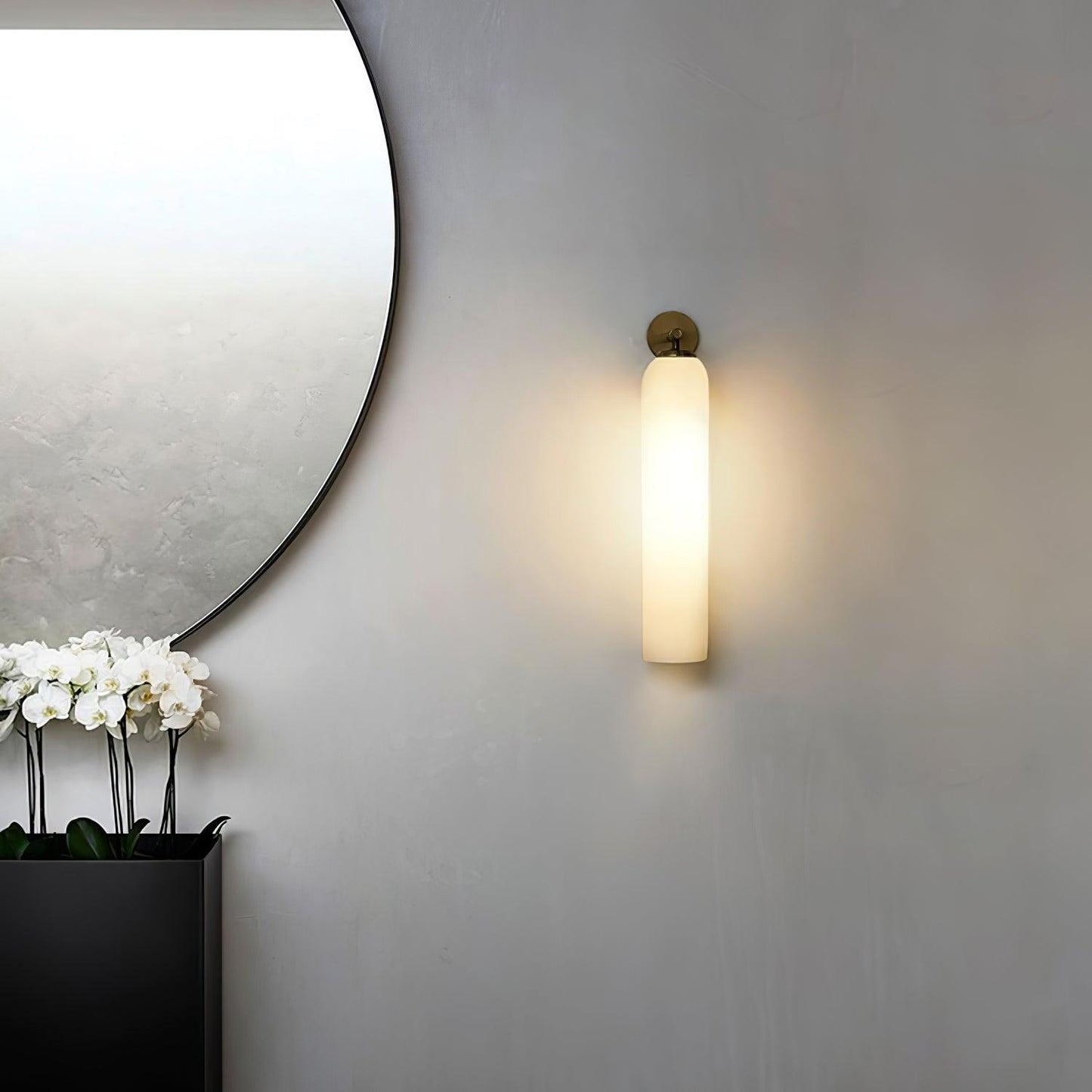 LED Art Glass Wall Sconce - Modern Decorative Light Fixture for Living Room & Hallway Lighting