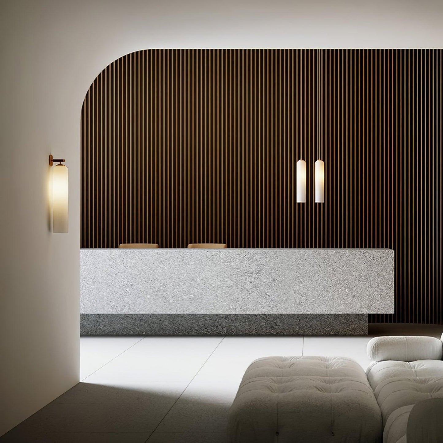 LED Art Glass Wall Sconce - Modern Decorative Light Fixture for Living Room & Hallway Lighting