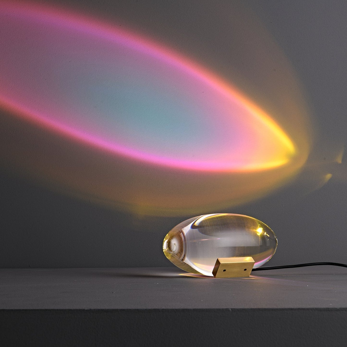 COB LED Table Lamp | Metal & Crystal, Warm to Cool Light Options for Indoor Use