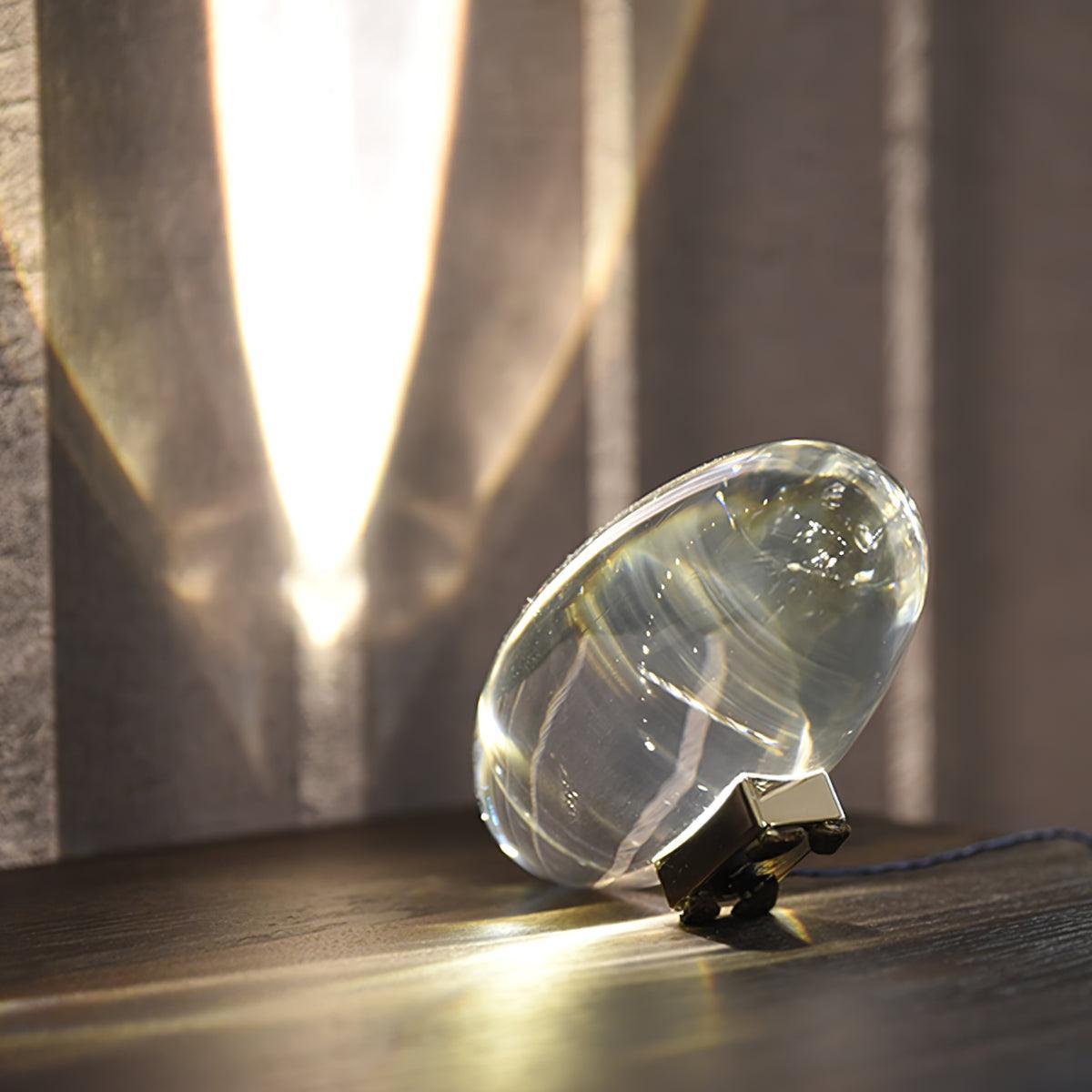 COB LED Table Lamp | Metal & Crystal, Warm to Cool Light Options for Indoor Use