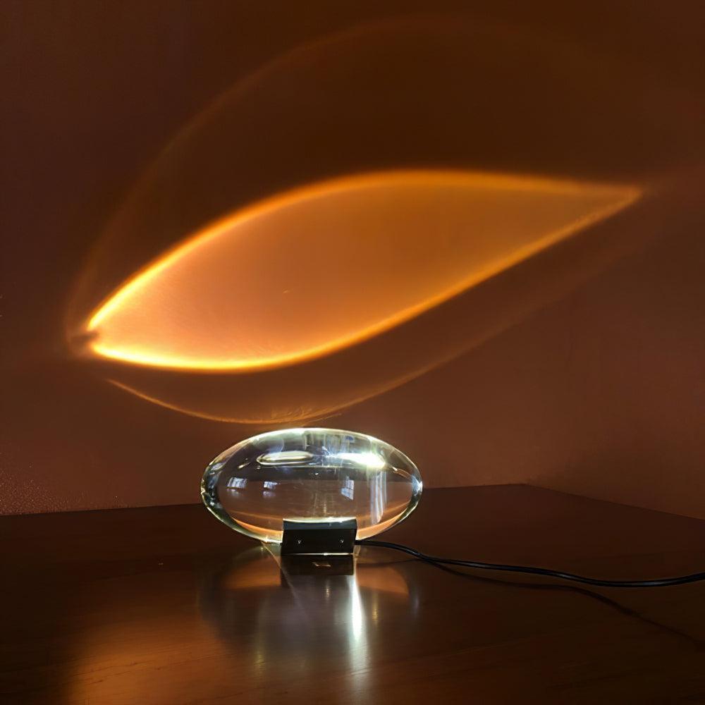 COB LED Table Lamp | Metal & Crystal, Warm to Cool Light Options for Indoor Use