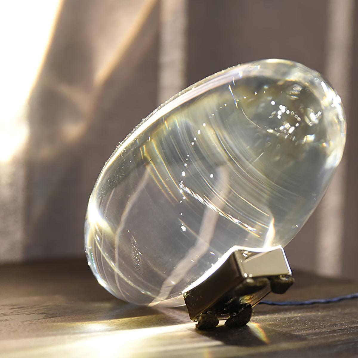 COB LED Table Lamp | Metal & Crystal, Warm to Cool Light Options for Indoor Use