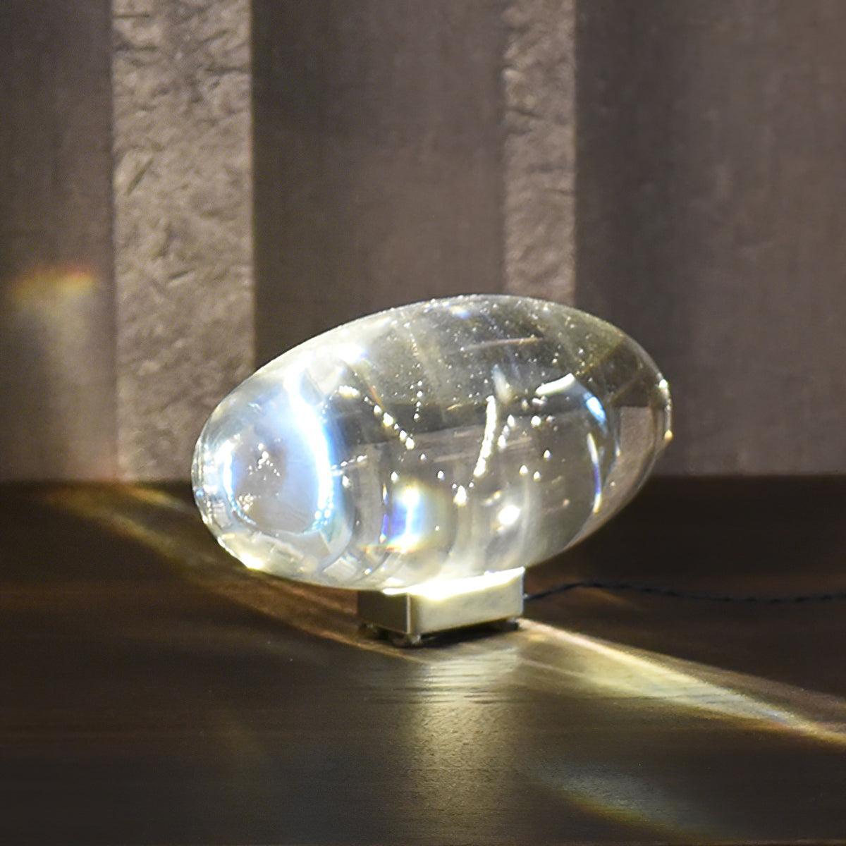 COB LED Table Lamp | Metal & Crystal, Warm to Cool Light Options for Indoor Use