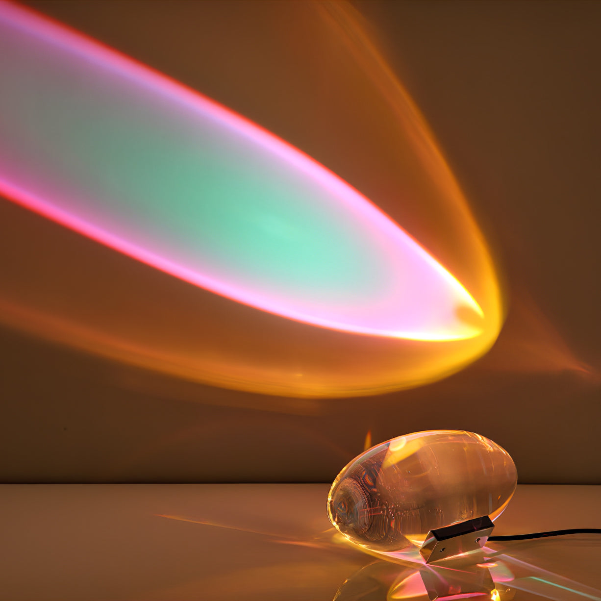 COB LED Table Lamp | Metal & Crystal, Warm to Cool Light Options for Indoor Use