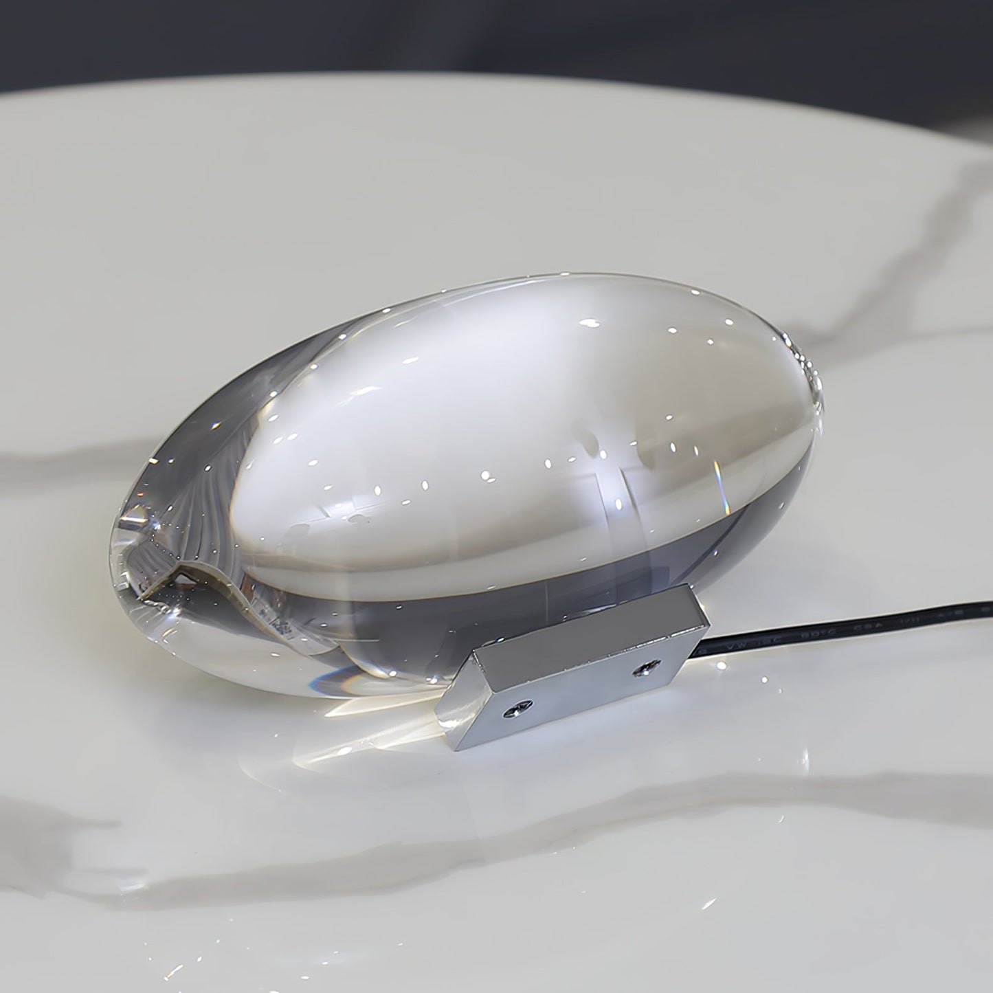 COB LED Table Lamp | Metal & Crystal, Warm to Cool Light Options for Indoor Use