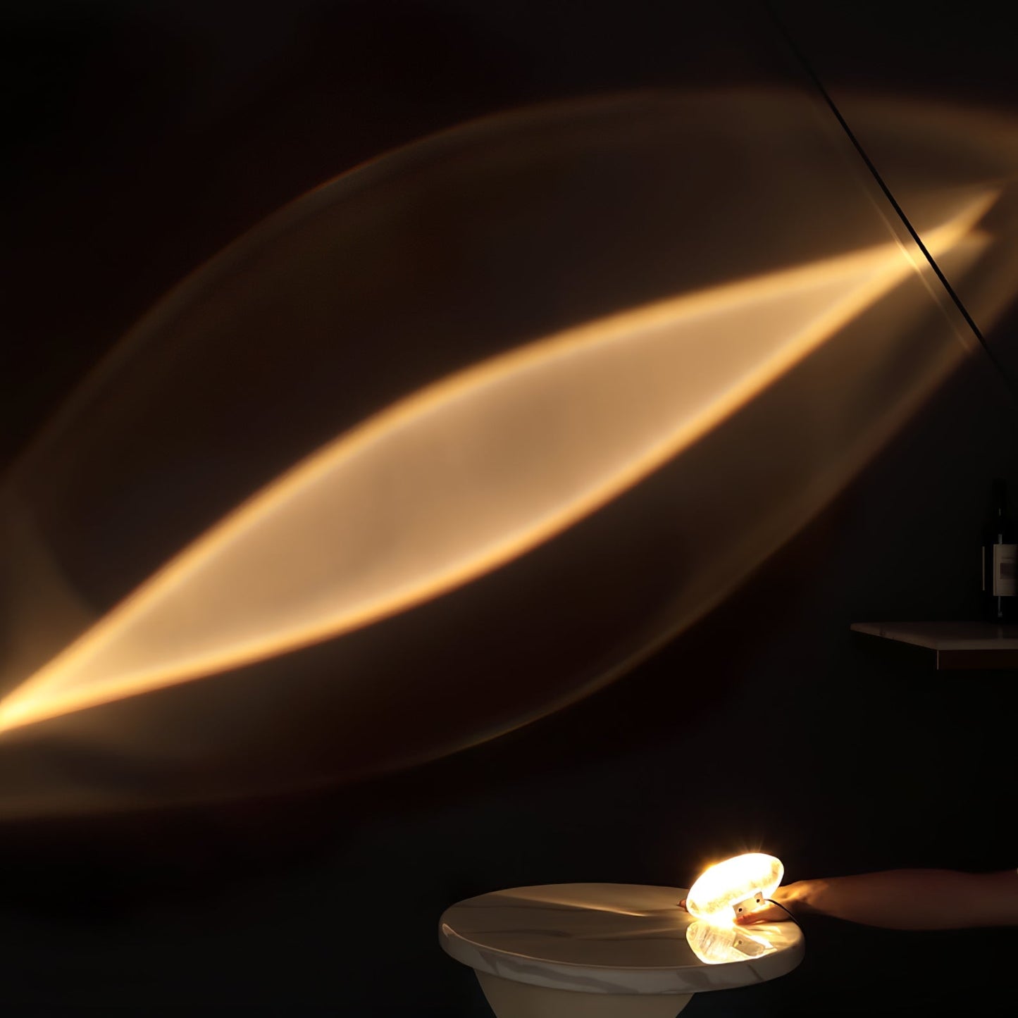 LED Table Lamp with Adjustable Brightness and Modern Design for Home Office & Living Room Use