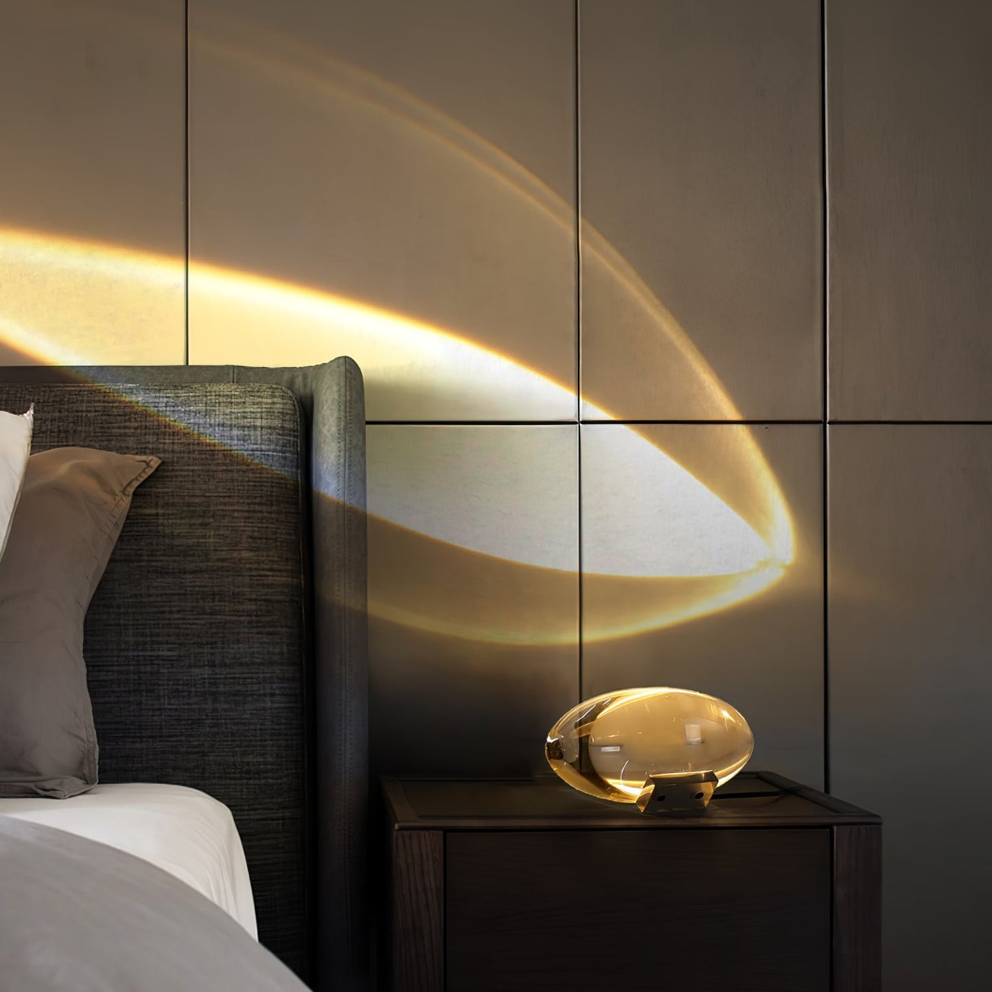LED Table Lamp with Adjustable Brightness and Modern Design for Home Office & Living Room Use