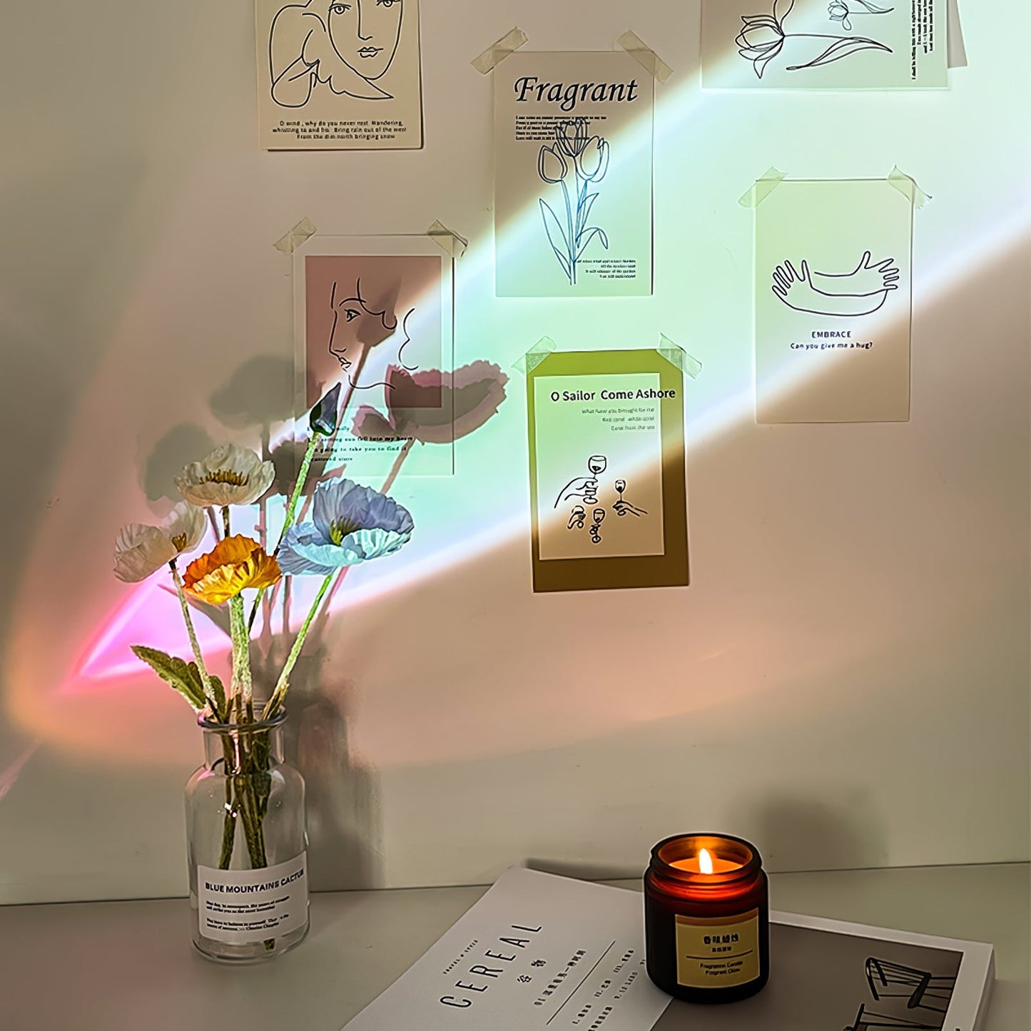 LED Table Lamp with Adjustable Brightness and Modern Design for Home Office & Living Room Use