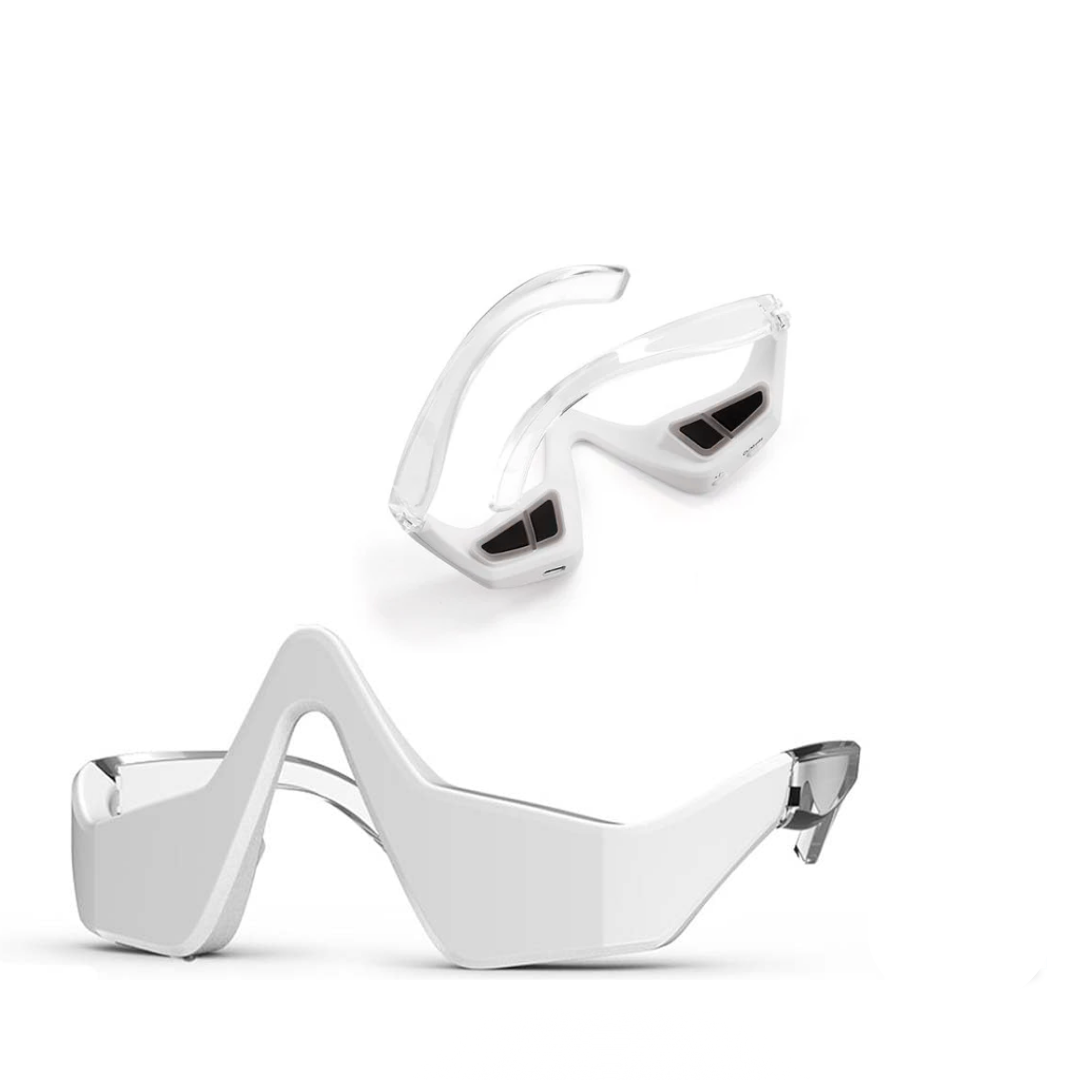 Under Eye Anti-Aging Glasses | Red Light Therapy & Microcurrents for Reducing Wrinkles, Dark Circles & Puffiness