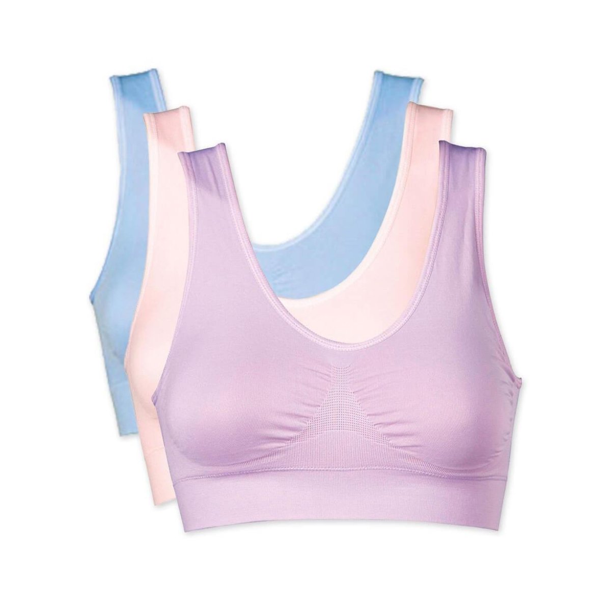 Set of 3 Dream By Genie Bra l Improved Comfortable Seamless Bra