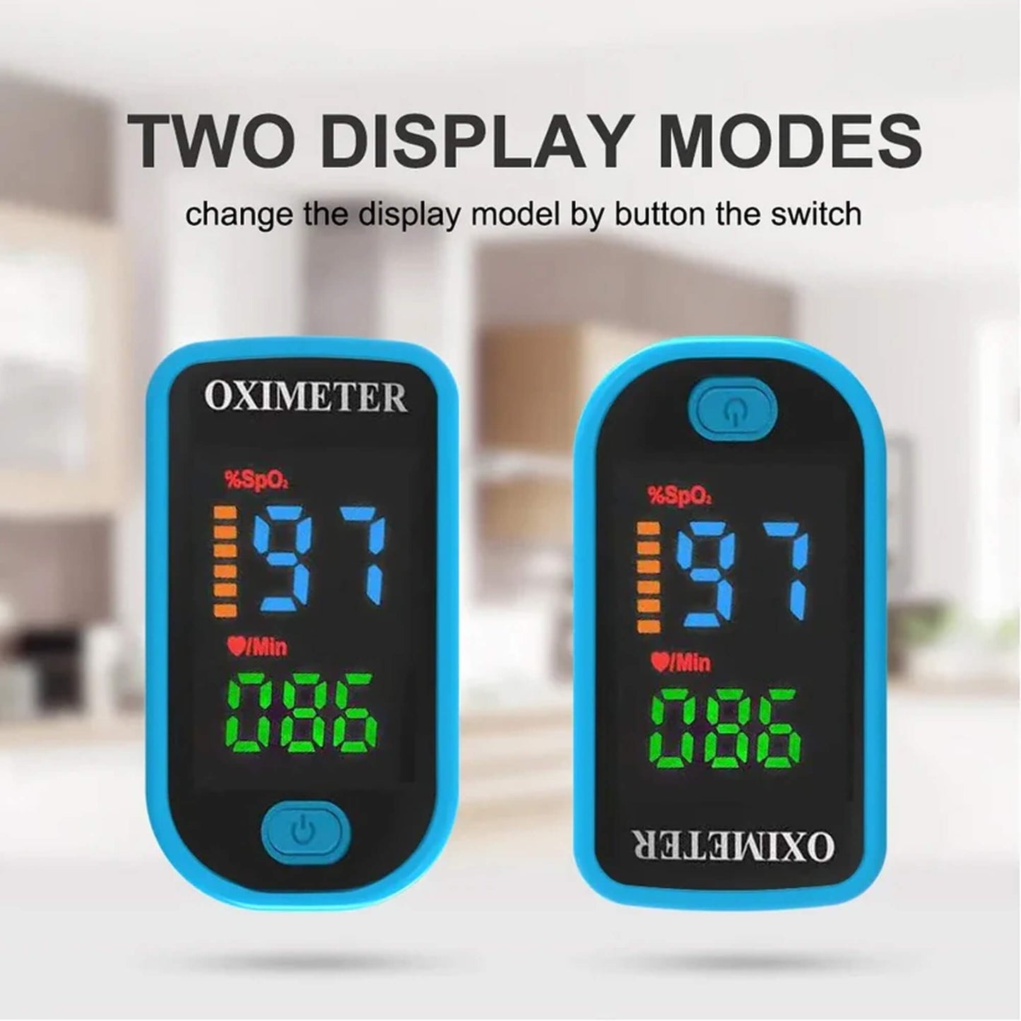 High-Precision Non-Invasive Blood Oxygen Monitor | Blood Glucose Meter | One-Button Operation, LED Display & Ideal for Diabetes Control in Home