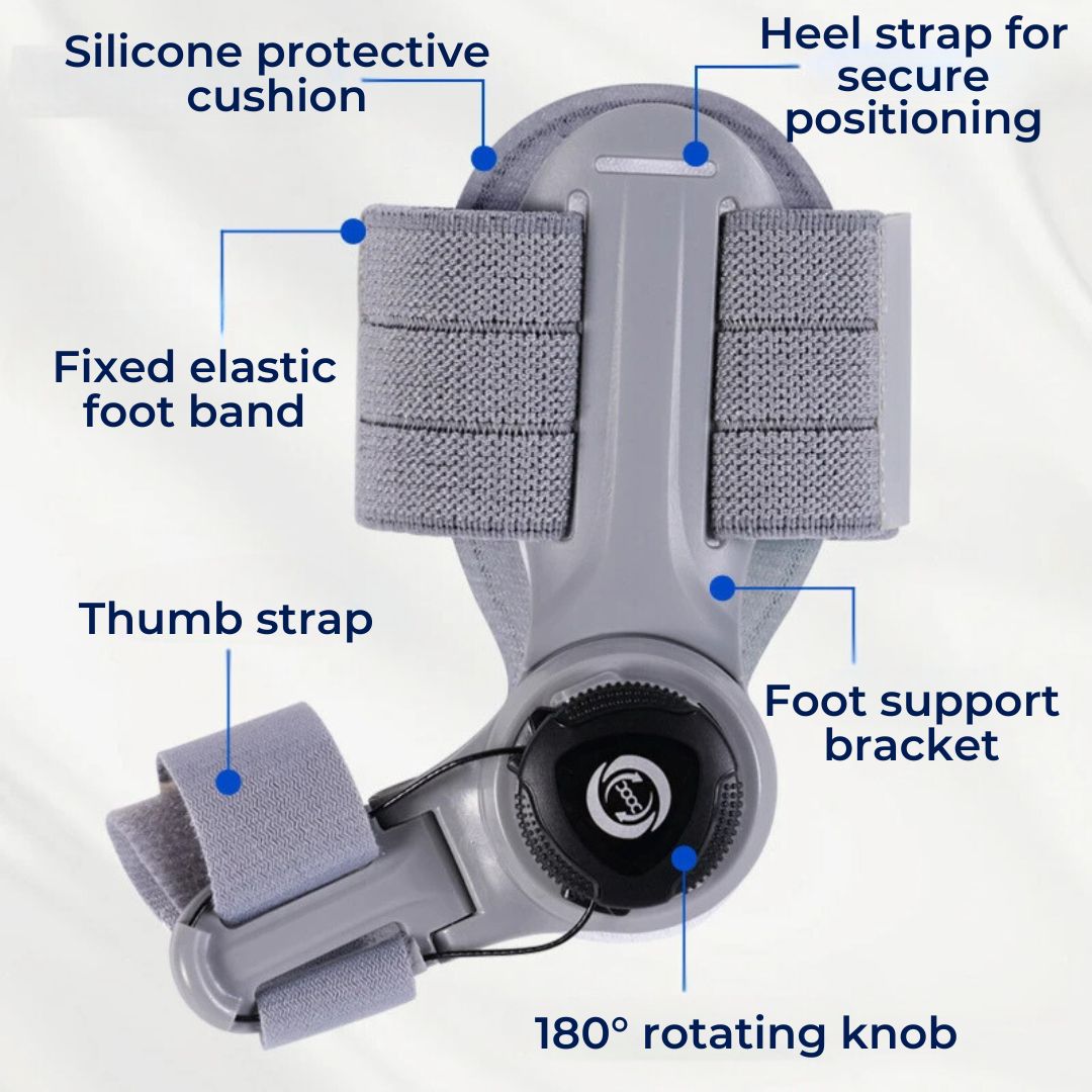 Bunion Relief Brace | Adjustable, Non-Woven Material & Rotatable Toe Separator for Hallux Valgus Pain Alleviation