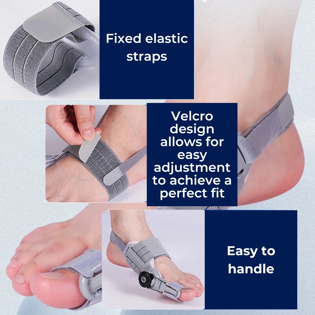 Bunion Relief Brace | Adjustable, Non-Woven Material & Rotatable Toe Separator for Hallux Valgus Pain Alleviation