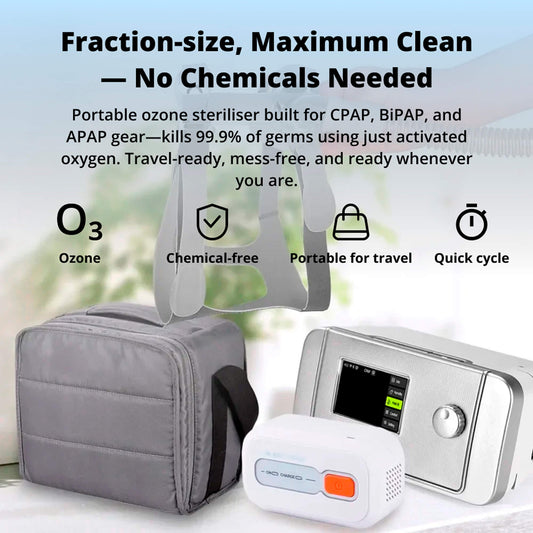 CPAP Cleaner Machine System | Chemical-Free Ozone Disinfection for CPAP, BiPAP & APAP Equipment at Home or Travel