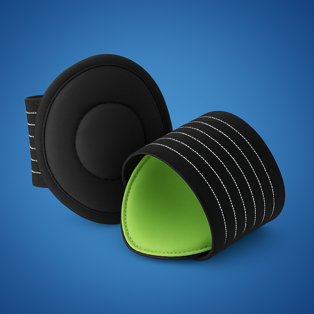 FootEase Arch Support for Plantar Relief | Maximum Comfort, Breathable Design & Ideal for Walking, Running, and Standing