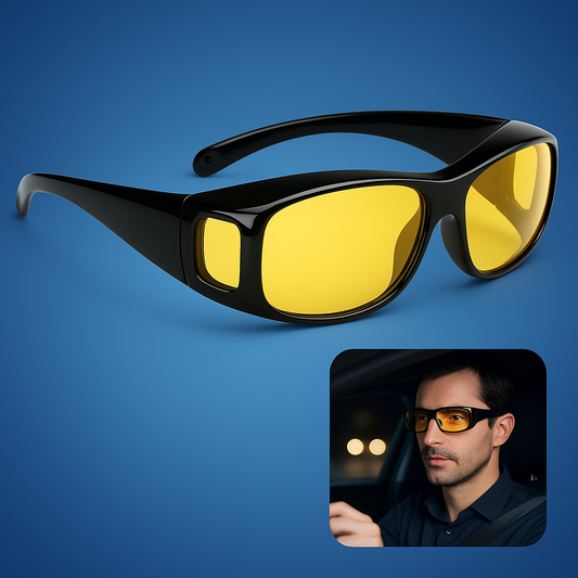 Night Driving Clarity Glasses | Anti-Glare, UV Protection & Reduced Eye Strain for Safer Nighttime Driving