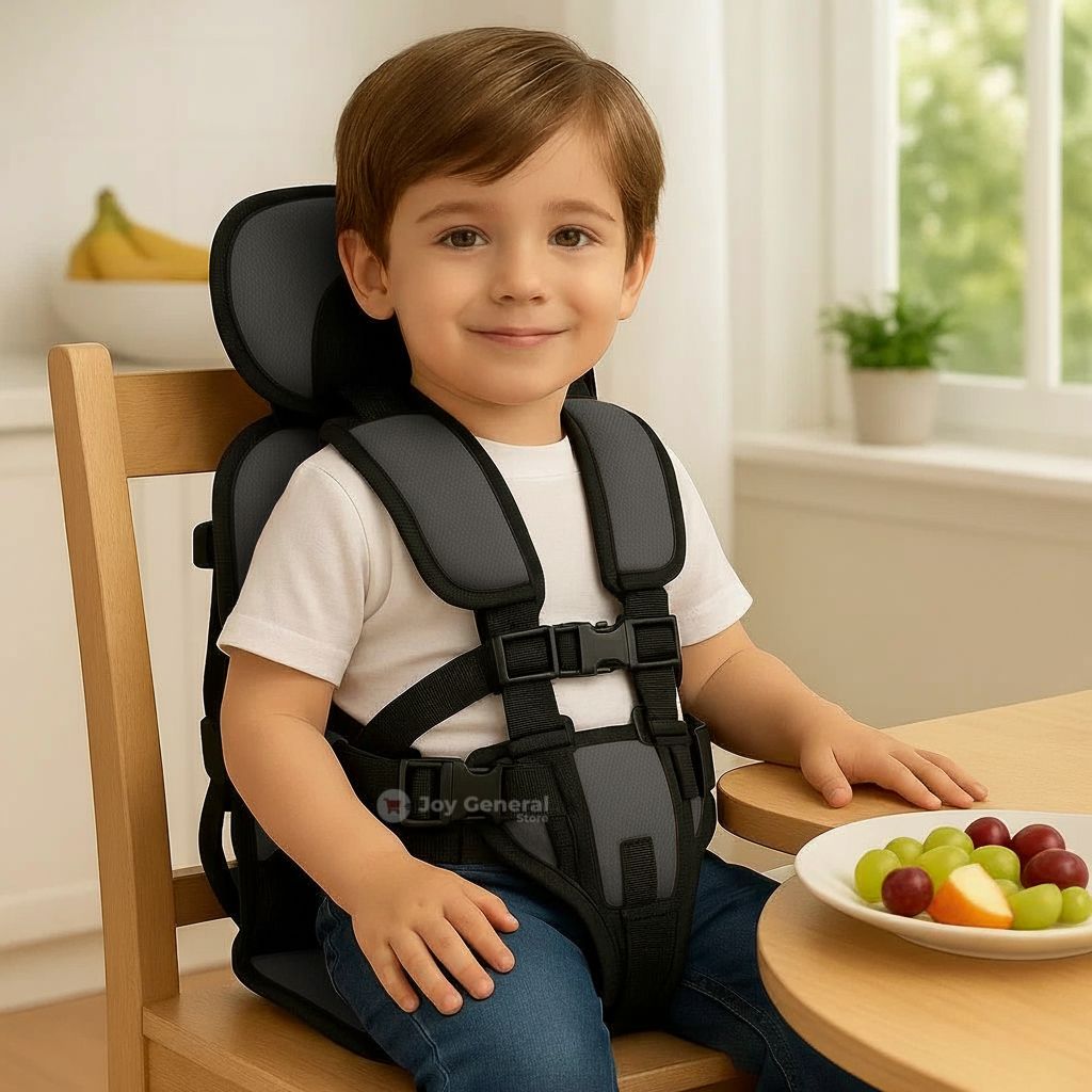 Kids Portable  Seat Safety Harness - Safe Foldable Booster Seat for Children's for Home, Restaurants & Travels