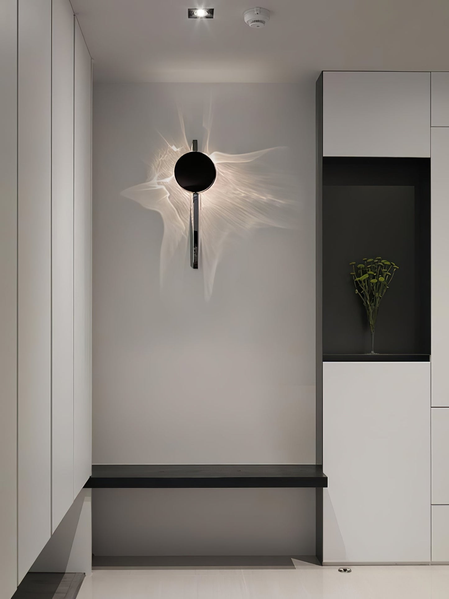 Creative Light and Shadow Wall Lamp | Stainless Steel, Integrated LED & Ideal for Indoor Use