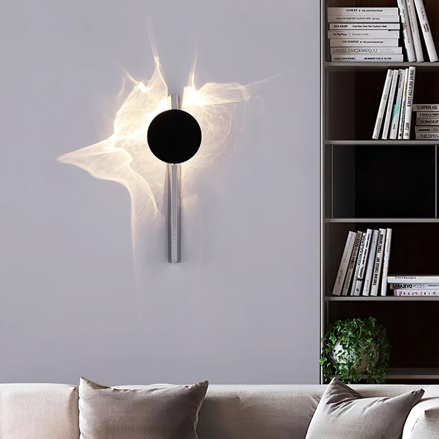 Creative Light and Shadow Wall Lamp | Stainless Steel, Integrated LED & Ideal for Indoor Use