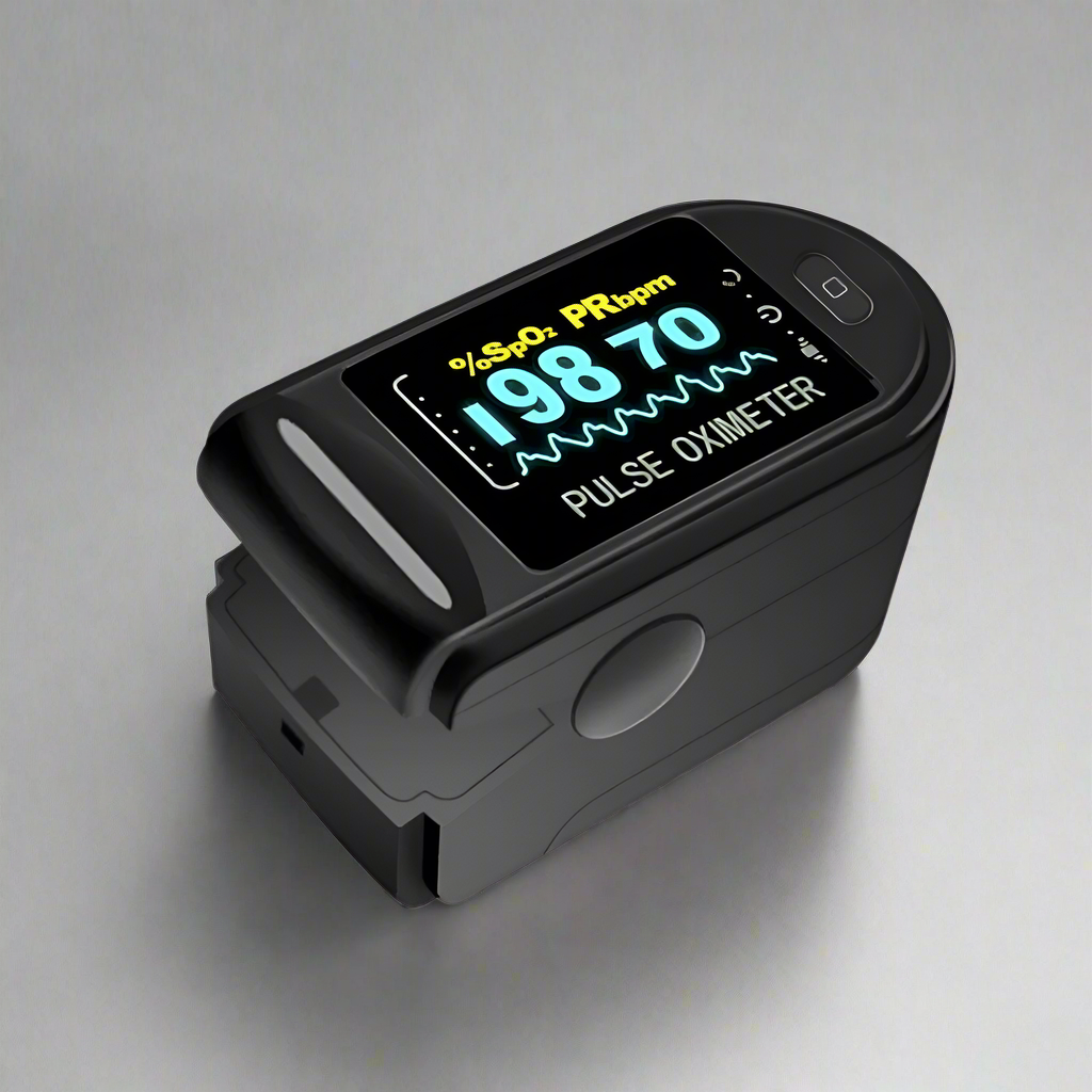 Digital Fingertip Pulse Oximeter for Accurate Blood Oxygen Saturation and Heart Rate Monitoring at Home or on the Go