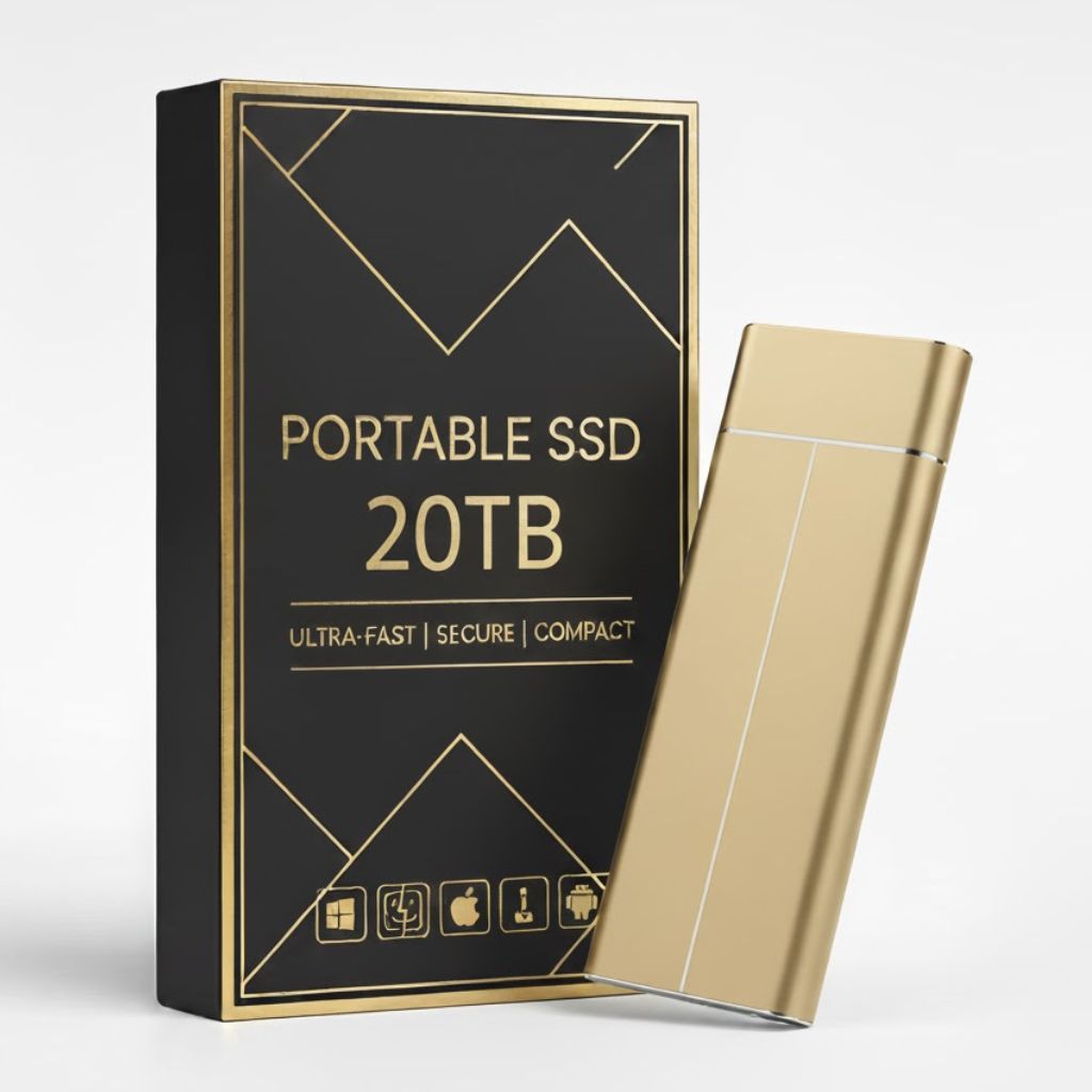 8TB Portable SSD External Hard Drive | High-Speed Data Transfer, Compact & Durable for Professionals and Creatives