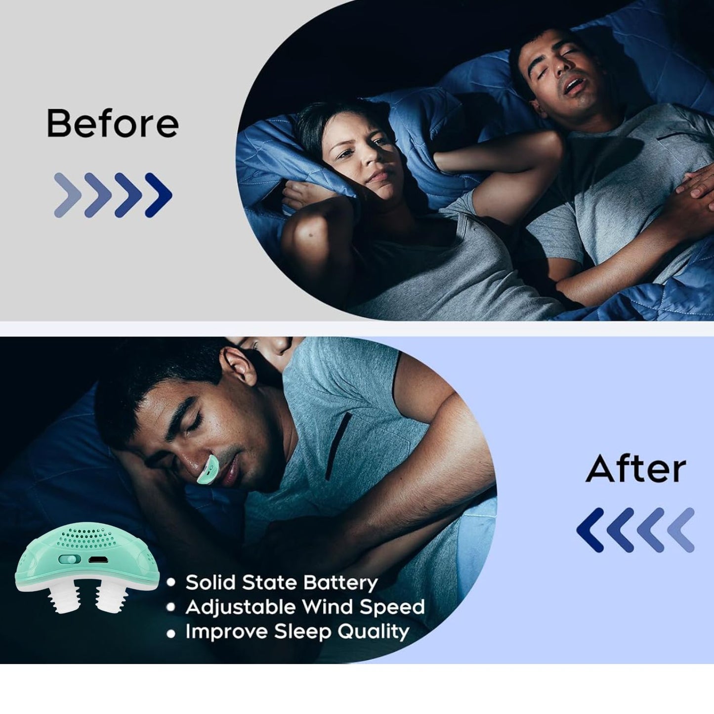 Micro CPAP Sleep Apnea Machine For Travel & Anti Snoring - CPAP Alternative