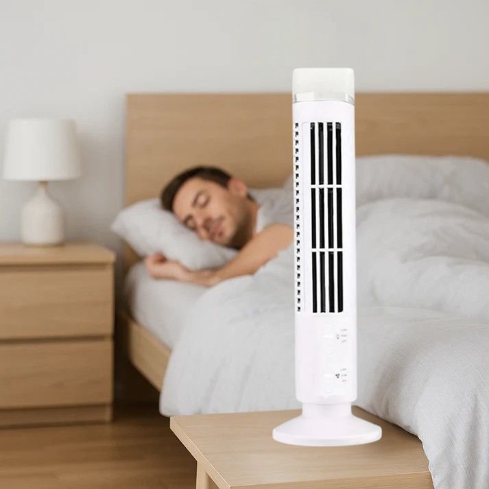 Portable Windowless Air Conditioner | Bladeless Tower Fan AC units | Energy Efficient, Whisper-Quiet & Ideal for Bedrooms, Offices & Dorms