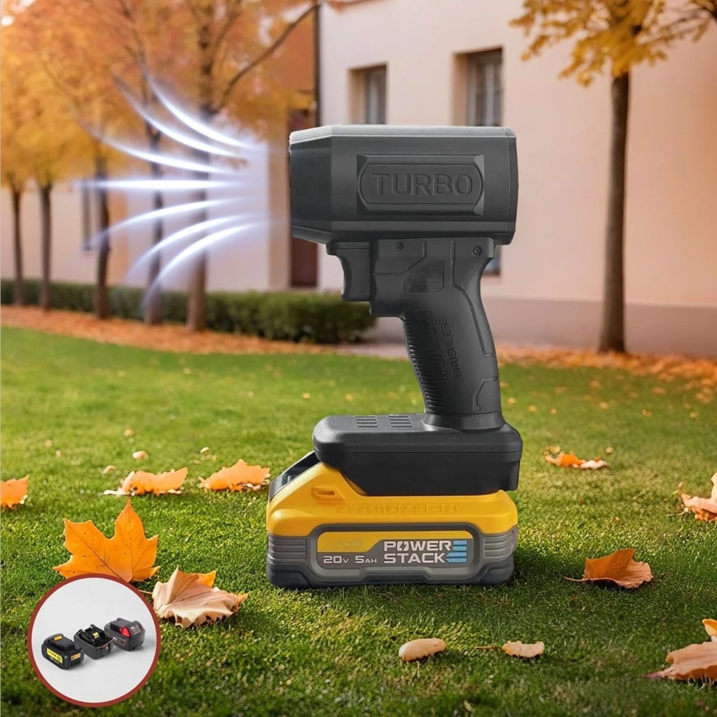 Turbo Jet Hyper-Blow™ v3 | 200 MPH Wind Speed Blower, Durable Carbon Fiber & Compatible with brand Batteries | Car Dryer Blower Turbo Fan