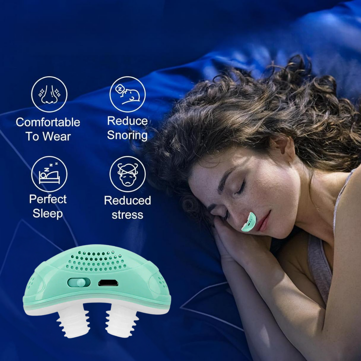 Micro CPAP Sleep Apnea Machine For Travel & Anti Snoring - CPAP Alternative