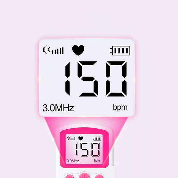 Fetal Heart Rate Monitor for Pregnancy - Doppler Device for Detecting Baby's Heartbeat at Home