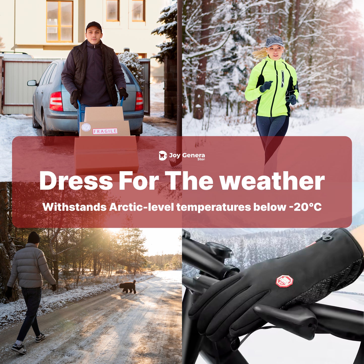 Heated Gloves Electric Warming Cycling Bike Ski Gloves for Men and Women
