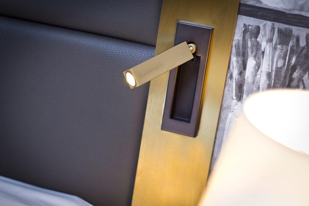 LED Bedside Sconce Light Fixture - Wall-Mounted, Adjustable Reading Lamp for Bedroom & Nightstand Use