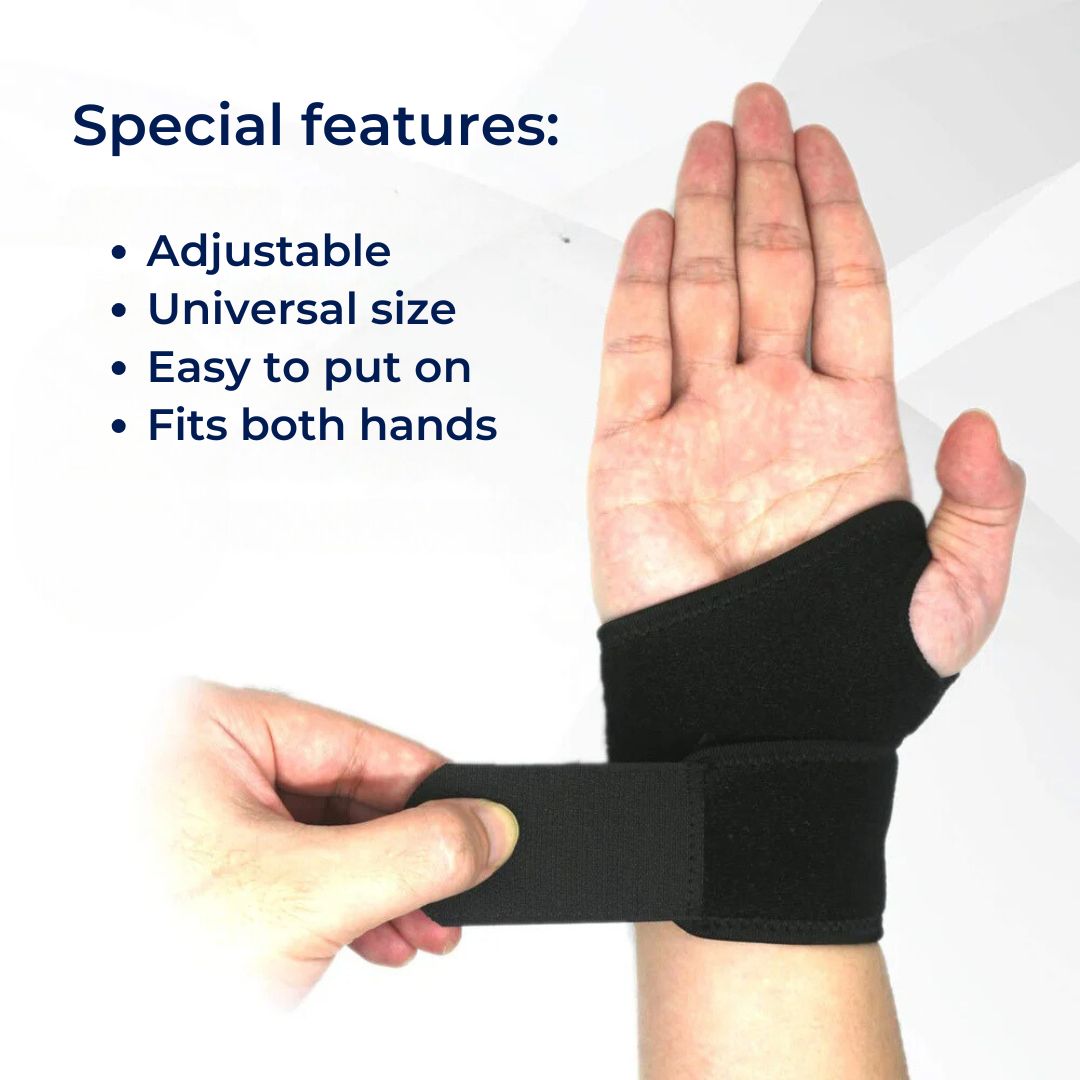 Orthopedic Wrist Brace | Adjustable Fit for Pain Relief & Stability in Injuries, Arthritis, and Carpal Tunnel