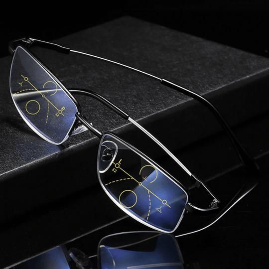 German Intelligent Progressive Glasses | Anti-Fingerprint, UV Protection & Ideal for Reading and Driving