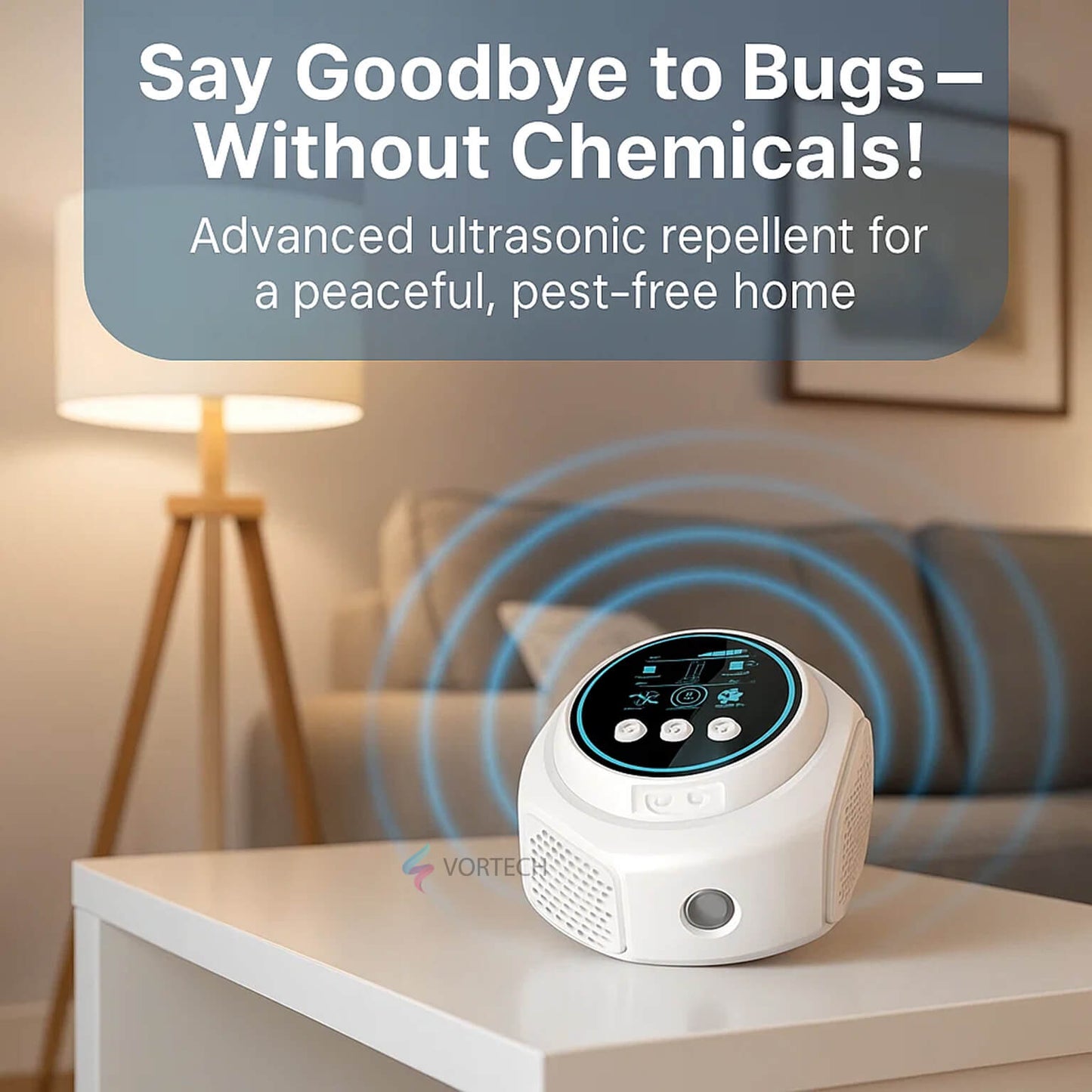 Plug-In Ultrasonic Rat Repellent | 4-Speaker Electronic Rodent Deterrent for Indoor Use – Silent, Chemical-Free & 3200 sq. ft. Coverage